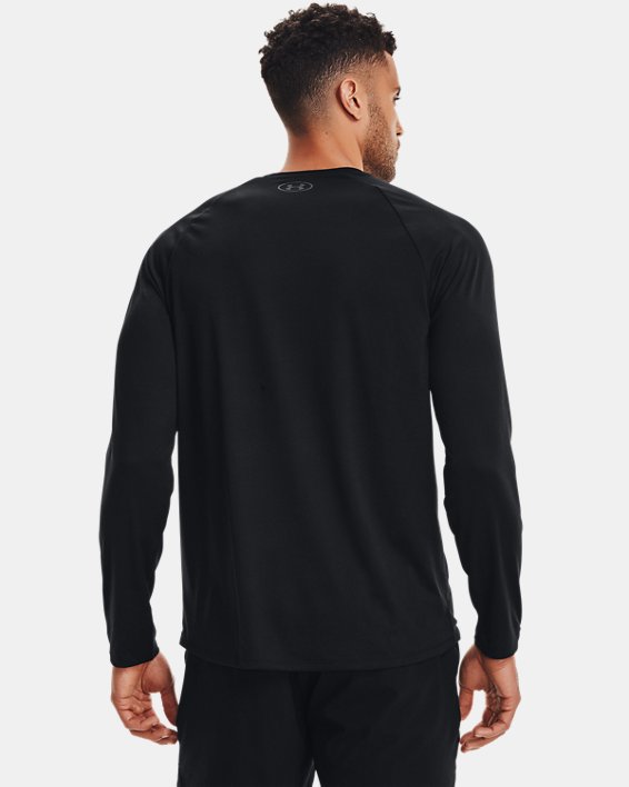Men's UA Tech™ Long Sleeve, Black, pdpMainDesktop image number 3